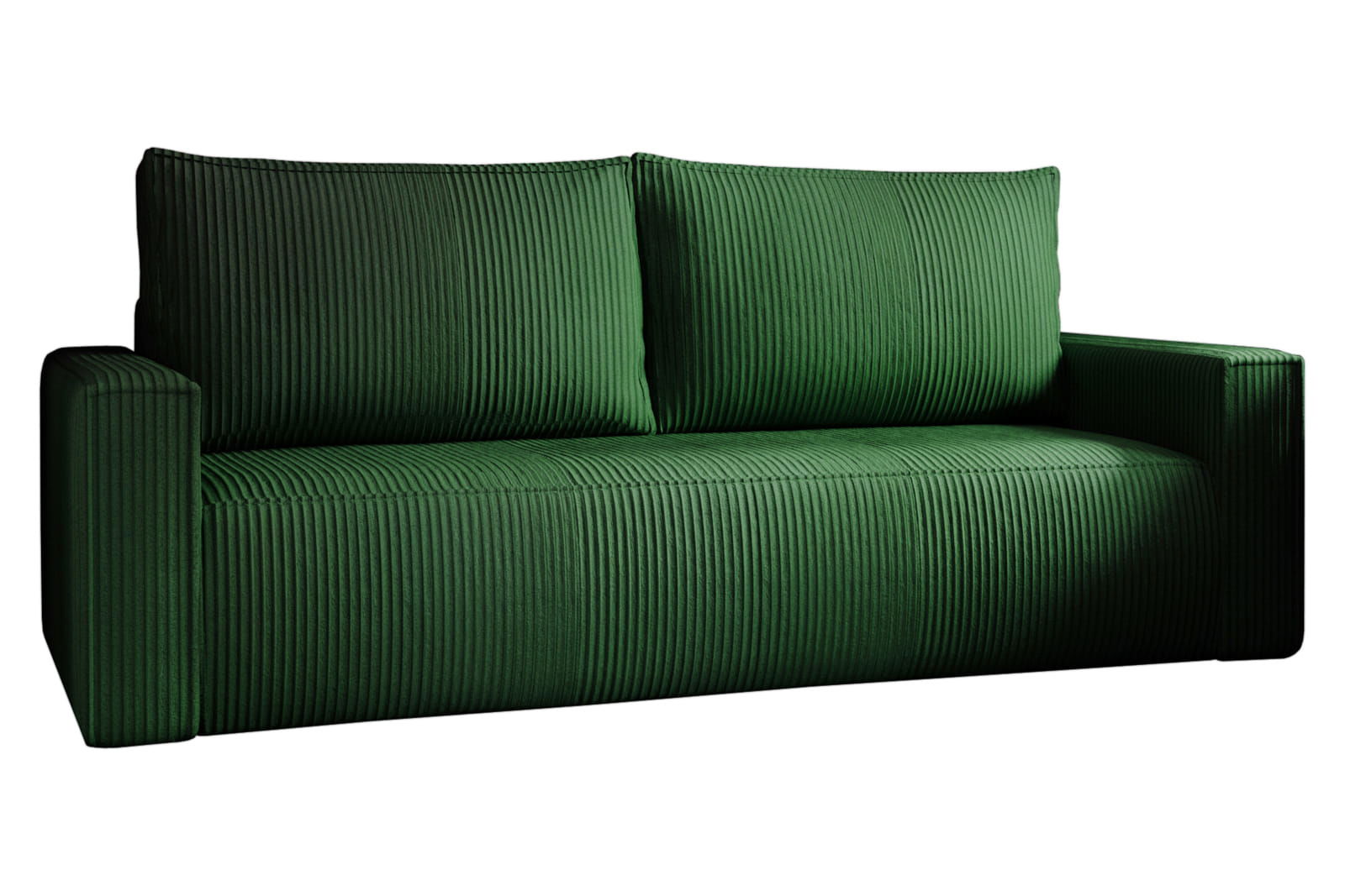 BOTTLE GREEN SOFA BED CORTINA 220 CM - - My Sofas