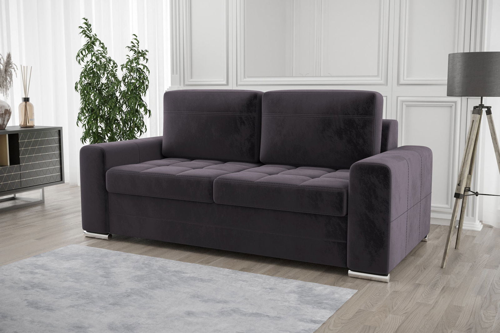 GRAPHITE SHADE AMERICAN SOFA BED VERONA II 170 CM -  - My Sofas