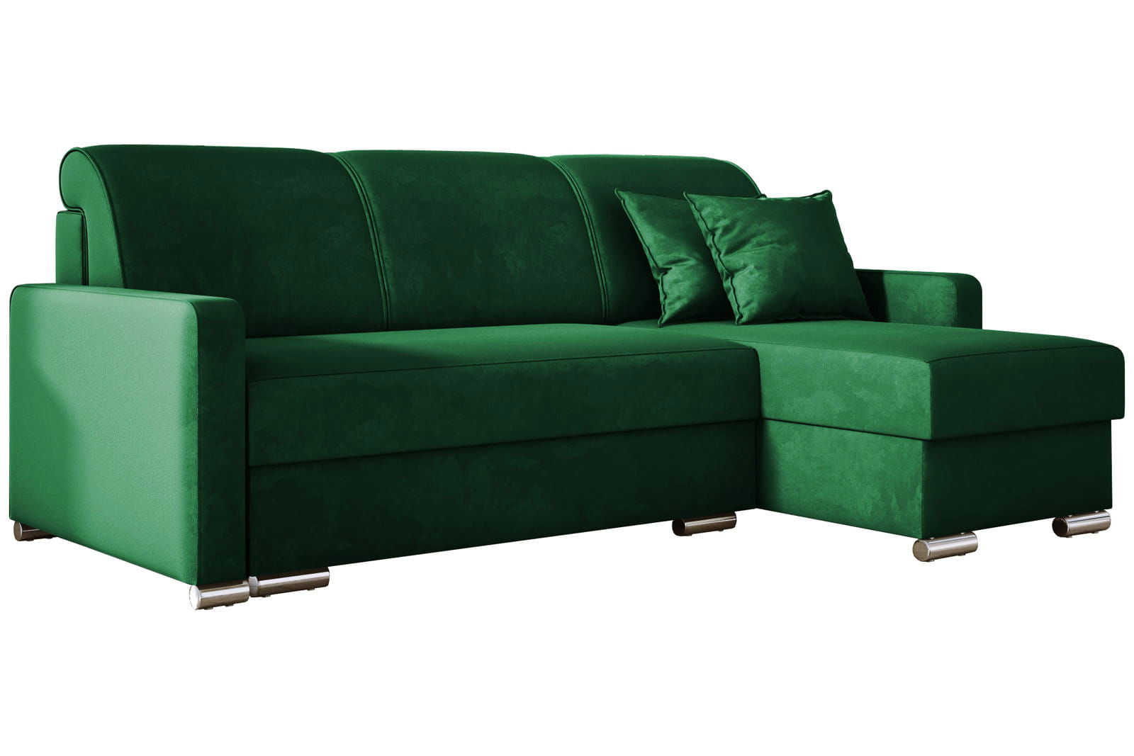 GREEN CORNER SOFA BED LUNA MINI 225X145 CM - - My Sofas