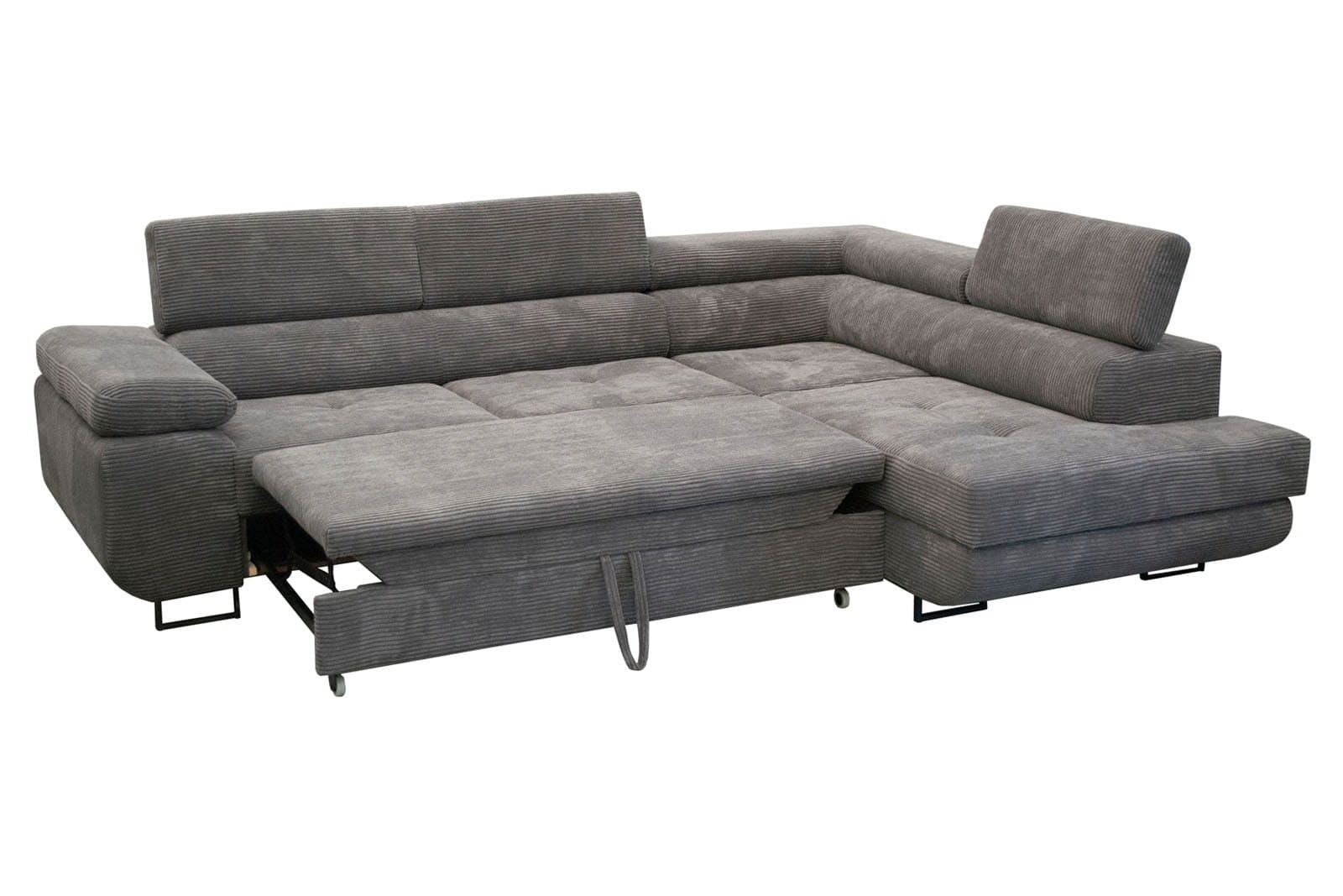 GREY CORNER SOFA BED MONTANA 270X200 CM - - My Sofas