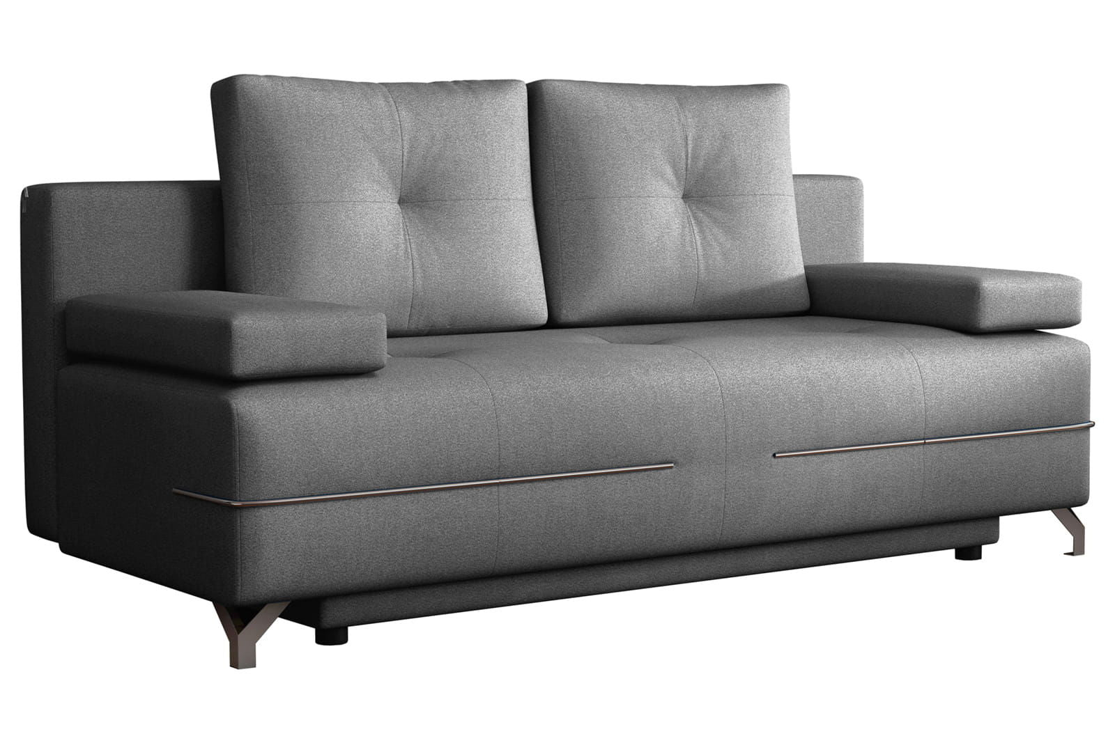LIGHT GREY SOFA BED MANHATTAN 200X96 CM - - My Sofas