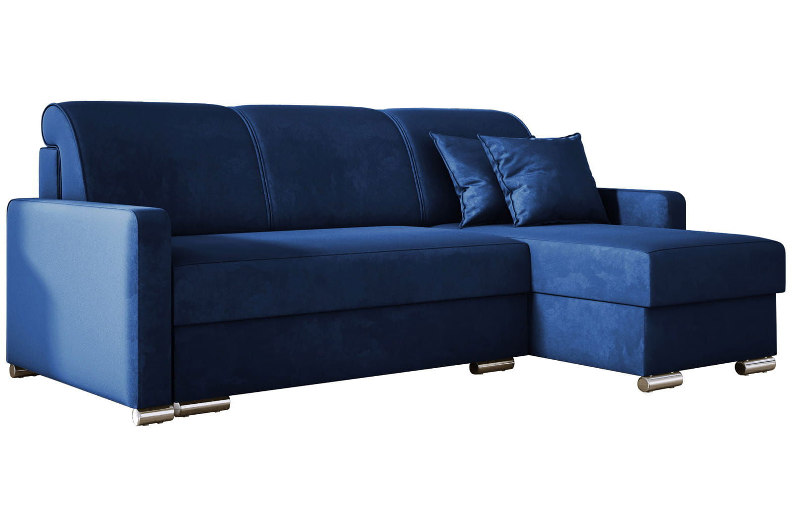 NAVY CORNER SOFA BED LUNA MINI 225X145 CM - - My Sofas
