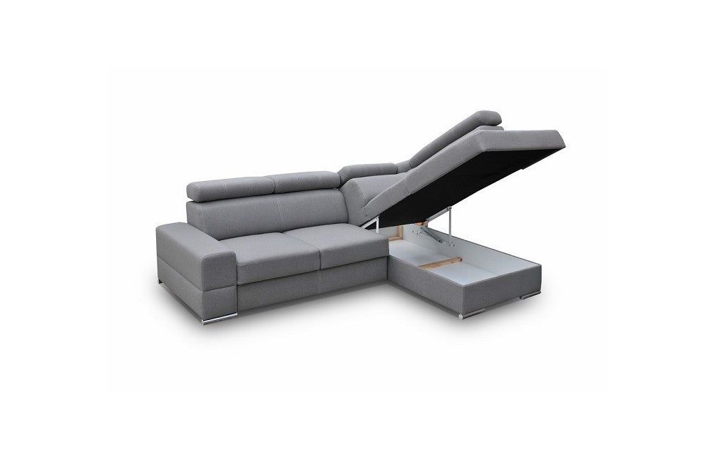 OPEN SHADES OF GREY CORNER SOFA BED ROYAL I 260×185 - - My Sofas
