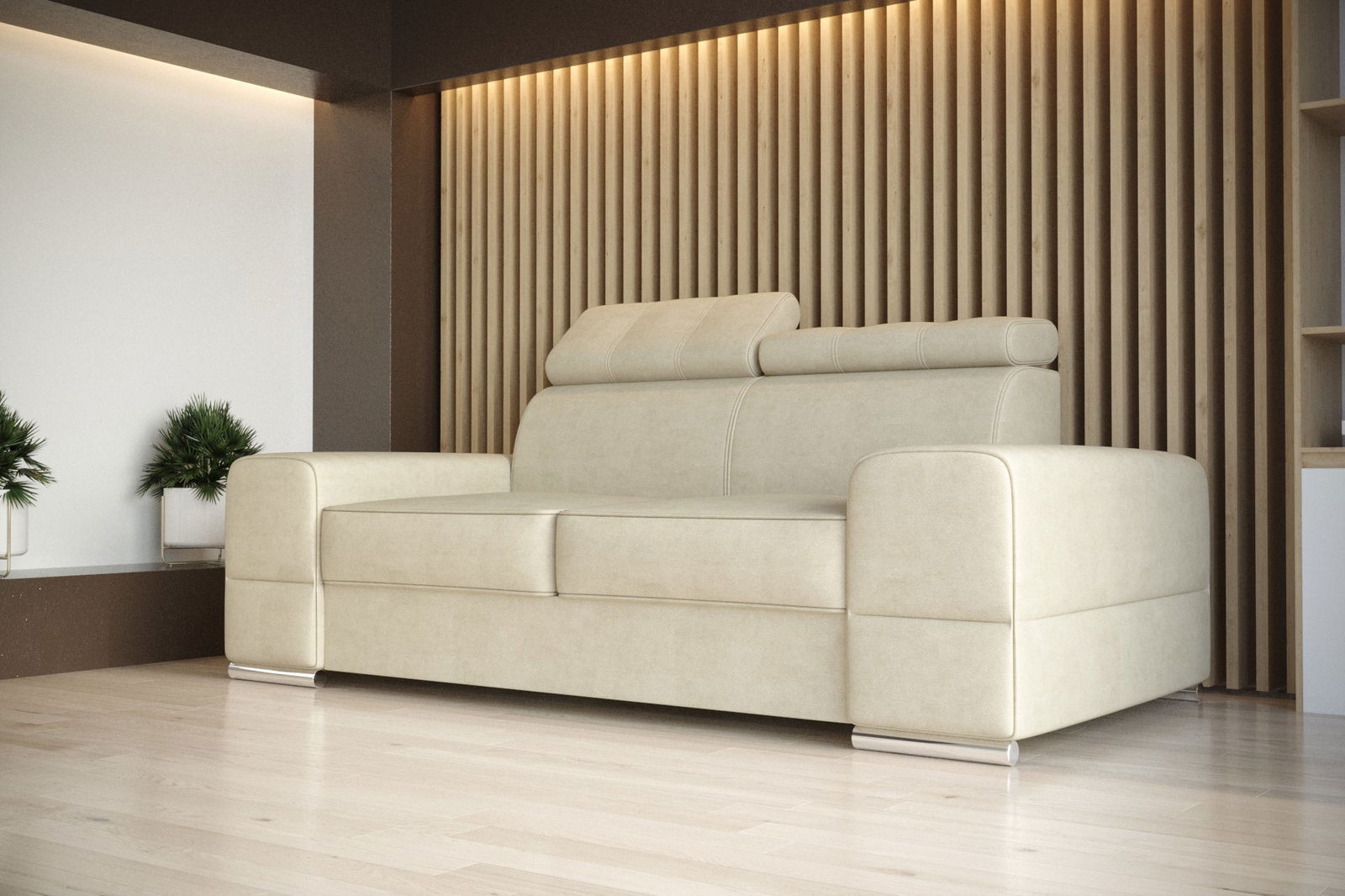SHADES OF BEIGE TWO-SEATER SOFA ROYAL II 225 CM -  - My Sofas