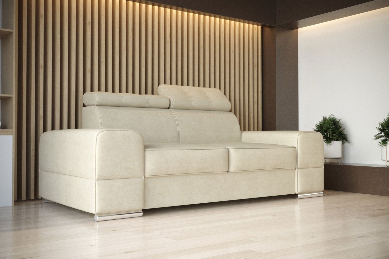SHADES OF BEIGE TWO-SEATER SOFA ROYAL II 225 CM -  - My Sofas