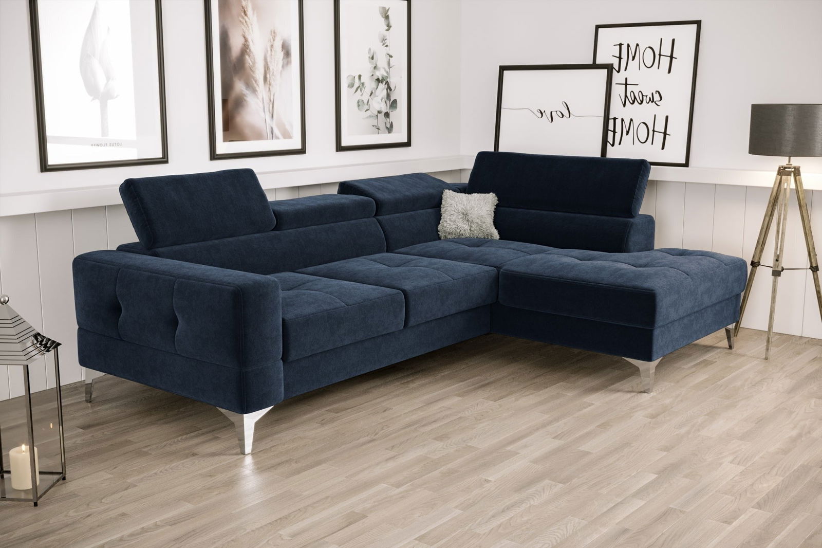 SHADES OF BLUE TOSCANIA MINI CORNER SOFA BED 170×250 CM - - My Sofas