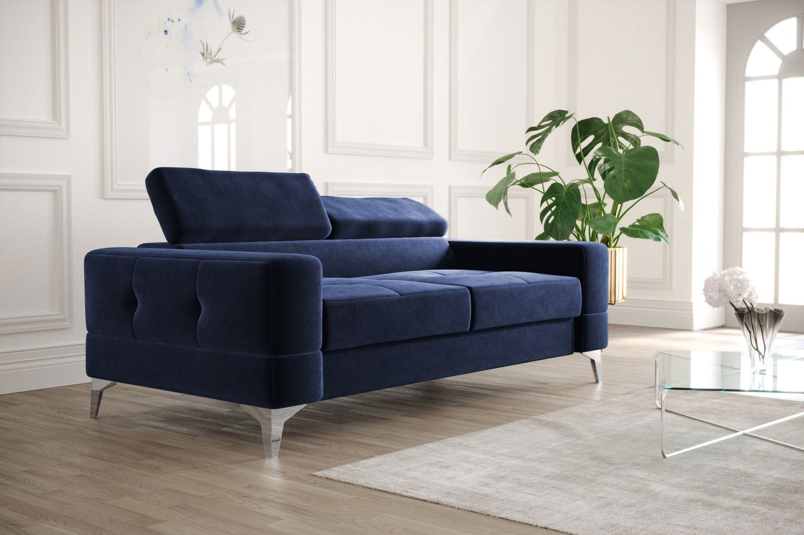 SHADES OF BLUE TWO-SEATER SOFA TOSCANIA II 180 CM -  - My Sofas