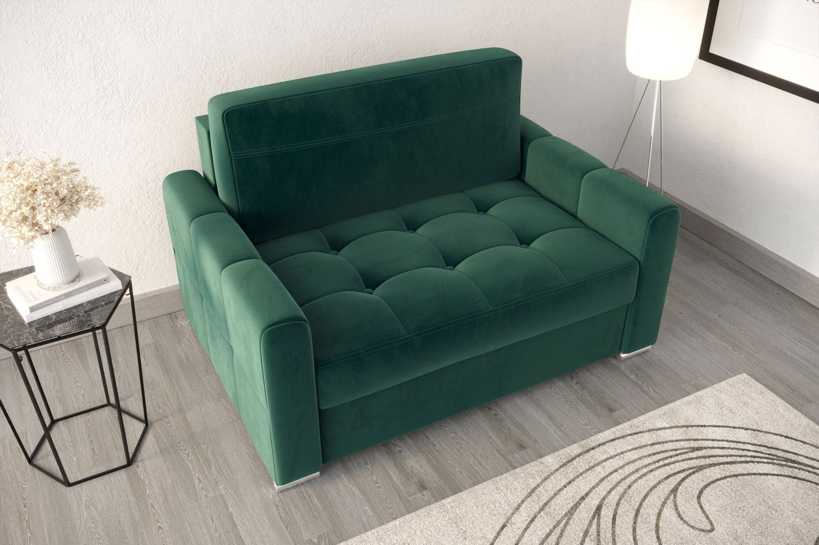 SHADES OF GREEN AMERICAN SOFA BED VERONA I 140 CM - - My Sofas