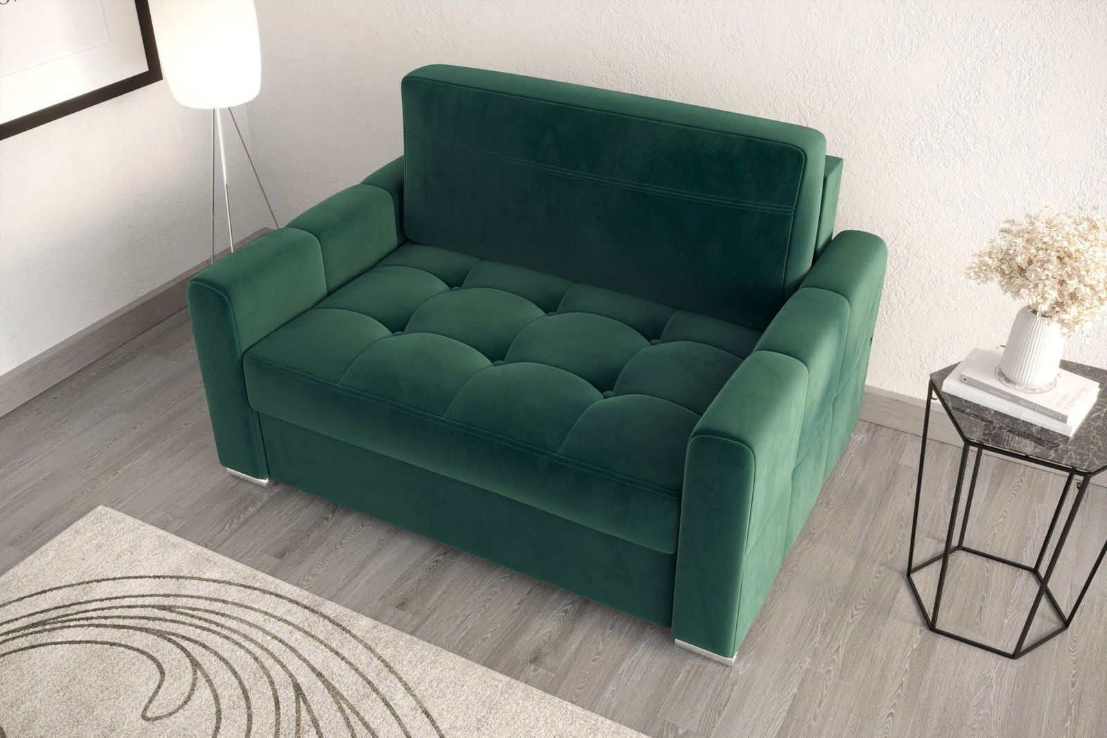 SHADES OF GREEN AMERICAN SOFA BED VERONA I 140 CM - - My Sofas