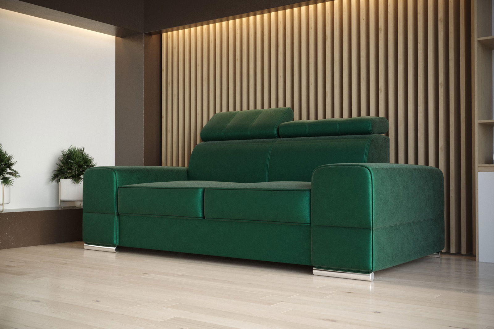 SHADES OF GREEN TWO-SEATER SOFA ROYAL II 225 CM -  - My Sofas