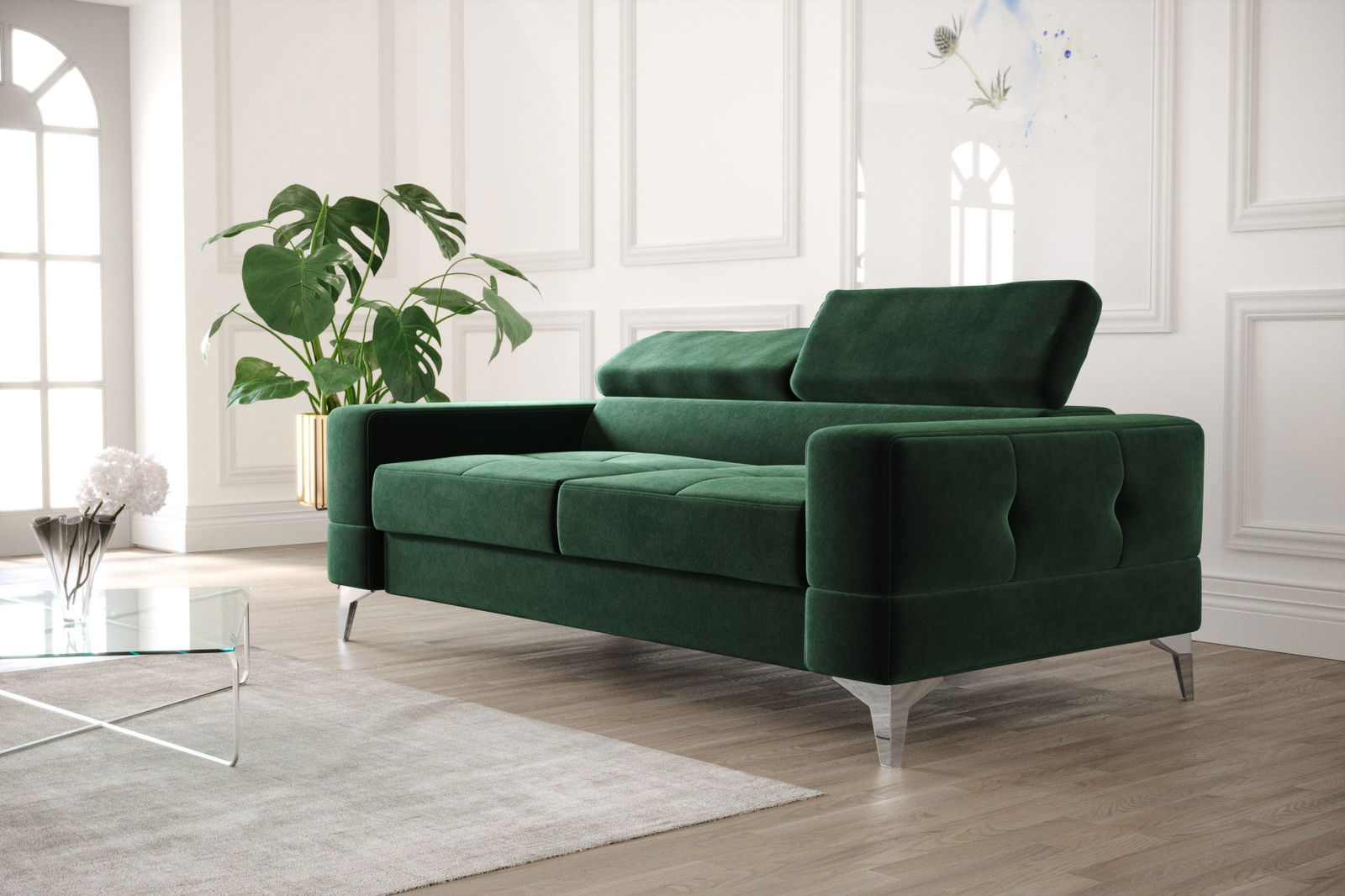 SHADES OF GREEN TWO-SEATER SOFA TOSCANIA II 180 CM -  - My Sofas