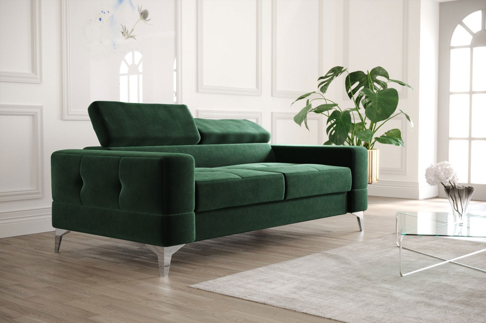 SHADES OF GREEN TWO-SEATER SOFA TOSCANIA II 180 CM -  - My Sofas