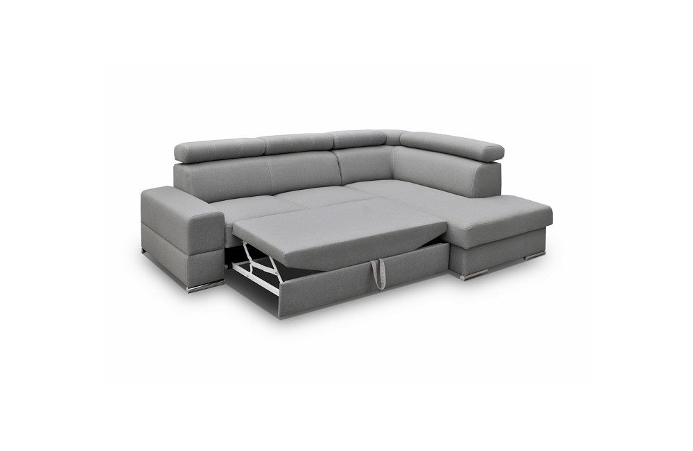 SHADES OF GREY CORNER SOFA BED ROYAL I 260×185 - - My Sofas