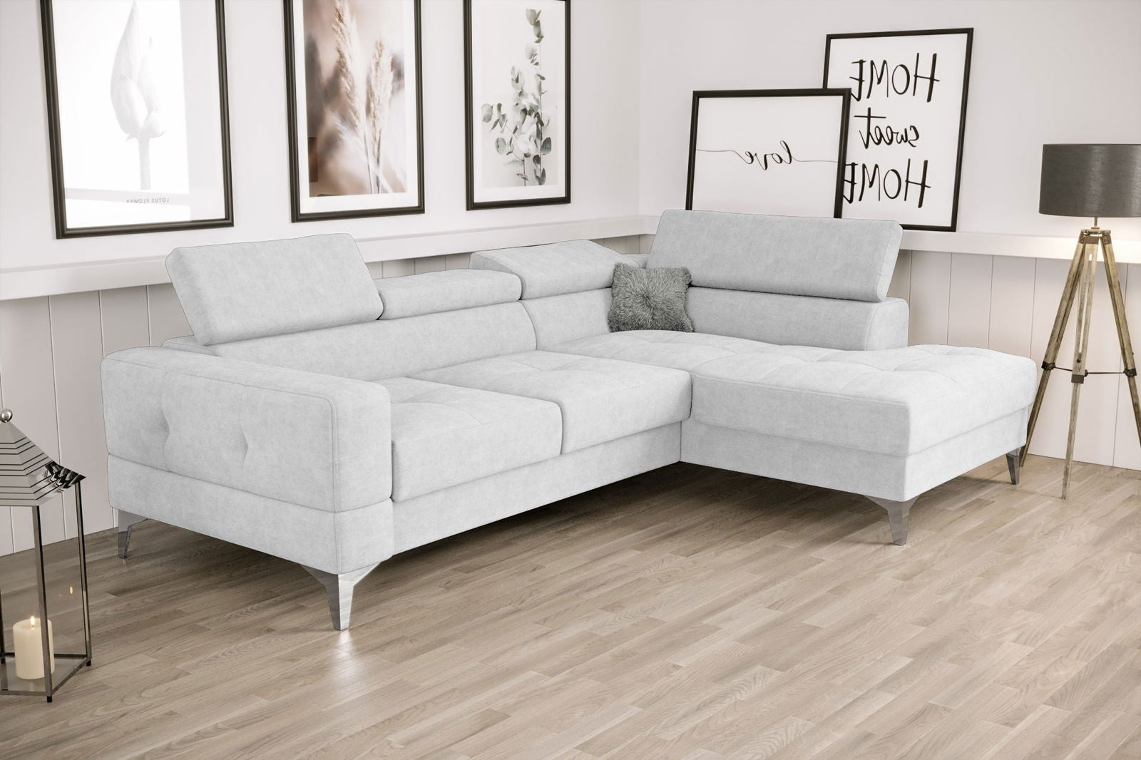 SHADES OF GREY TOSCANIA MINI CORNER SOFA BED 170×250 CM - - My Sofas