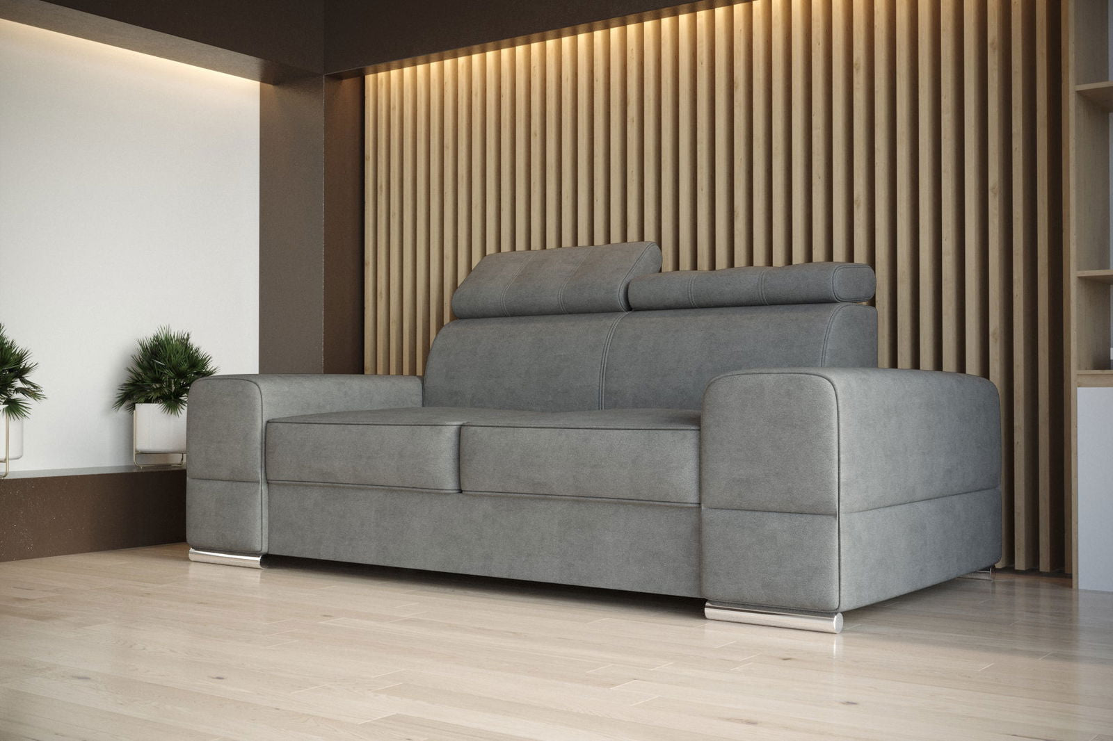 SHADES OF GREY TWO-SEATER SOFA ROYAL II 225 CM -  - My Sofas