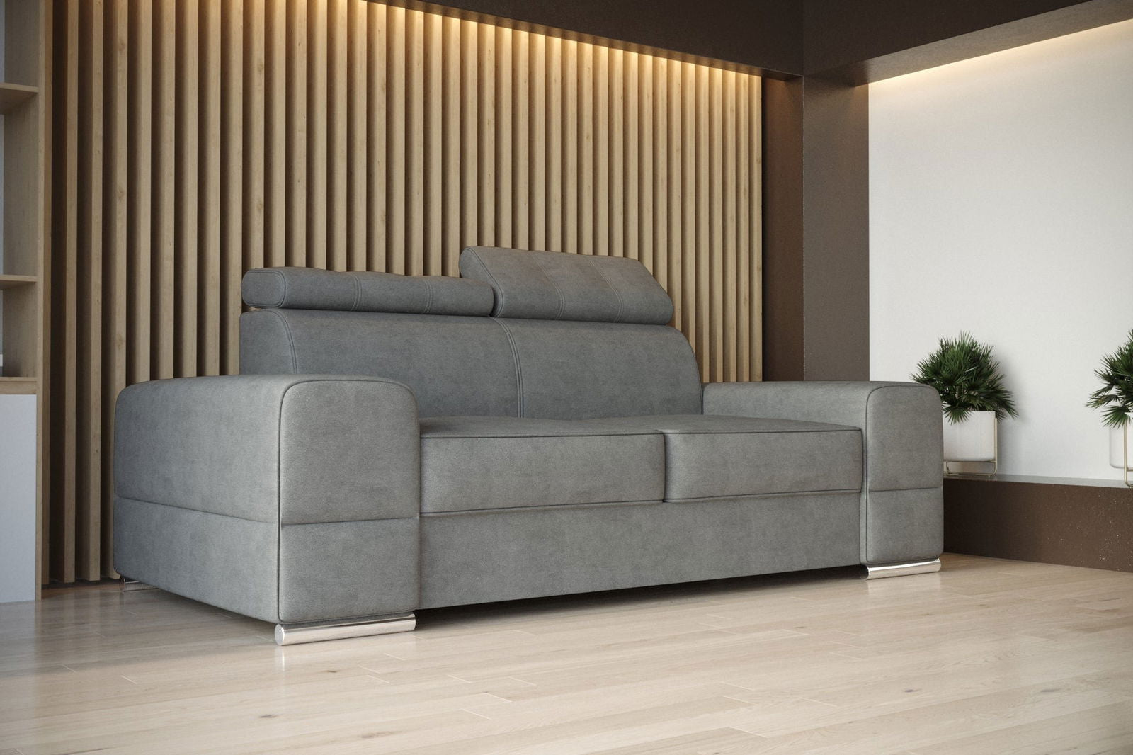 SHADES OF GREY TWO-SEATER SOFA ROYAL II 225 CM -  - My Sofas