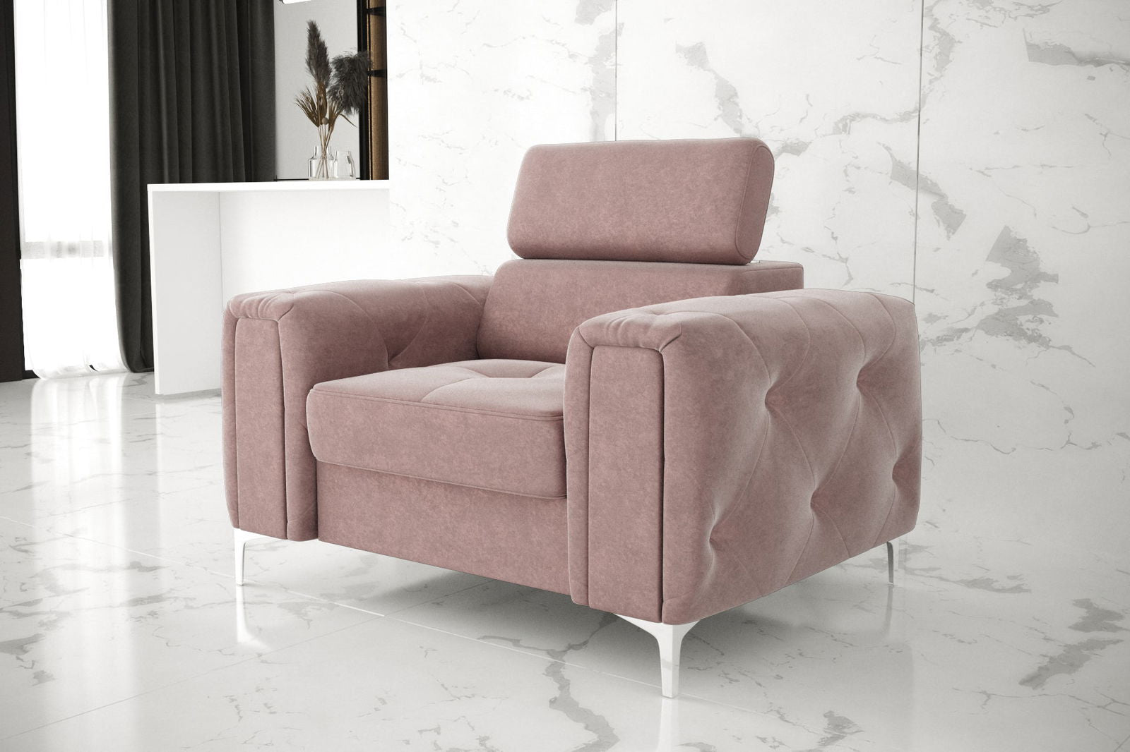 SHADES OF PINK ARMCHAIR ORION 110 CM - - My Sofas