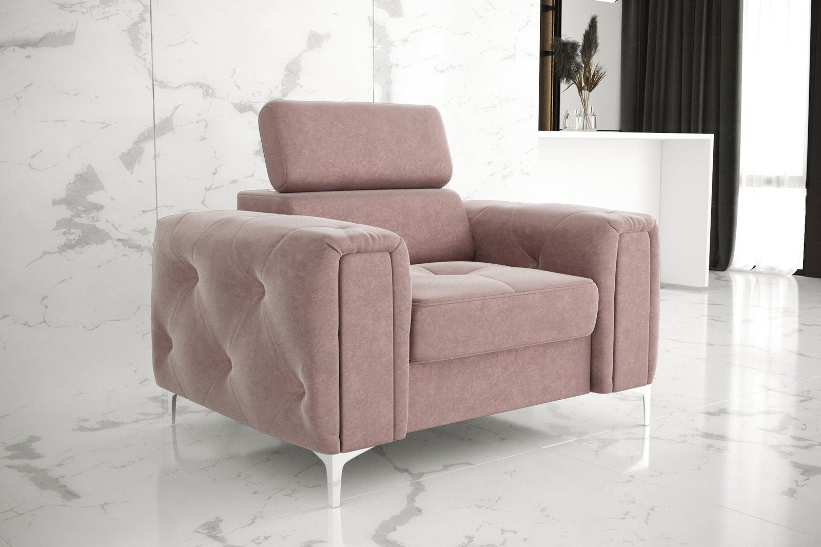 SHADES OF PINK ARMCHAIR ORION 110 CM - - My Sofas
