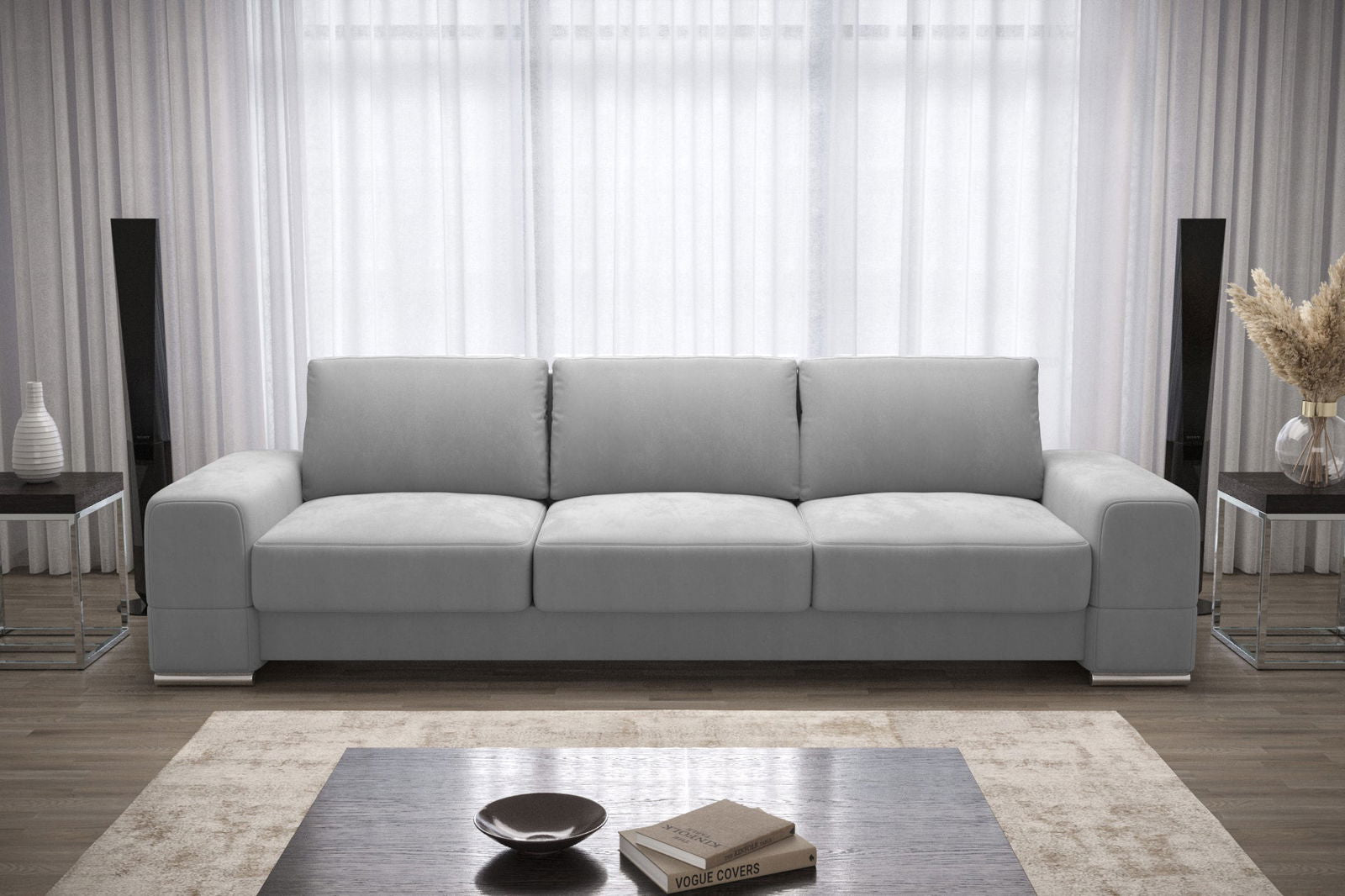 THREE-SEATER SOFA BED ZARA DL 270 CM SHADES OF GREY MH85 - - My Sofas