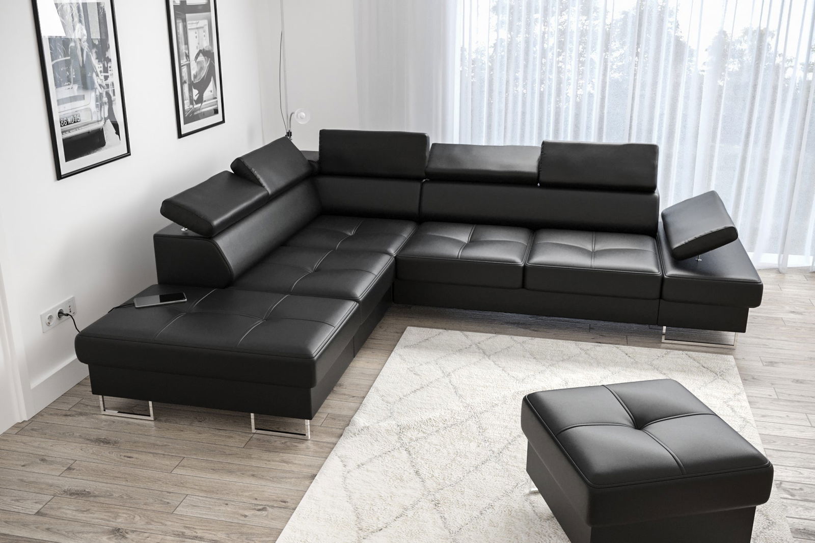Black in interior design