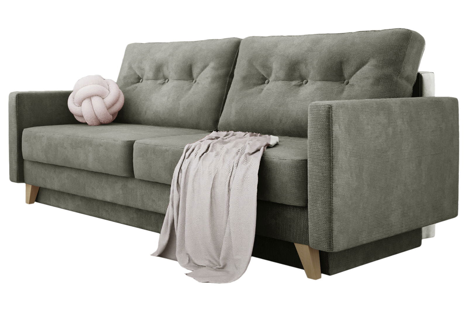 GREY SOFA BED BERGEN 215X98 CM -  - My Sofas 