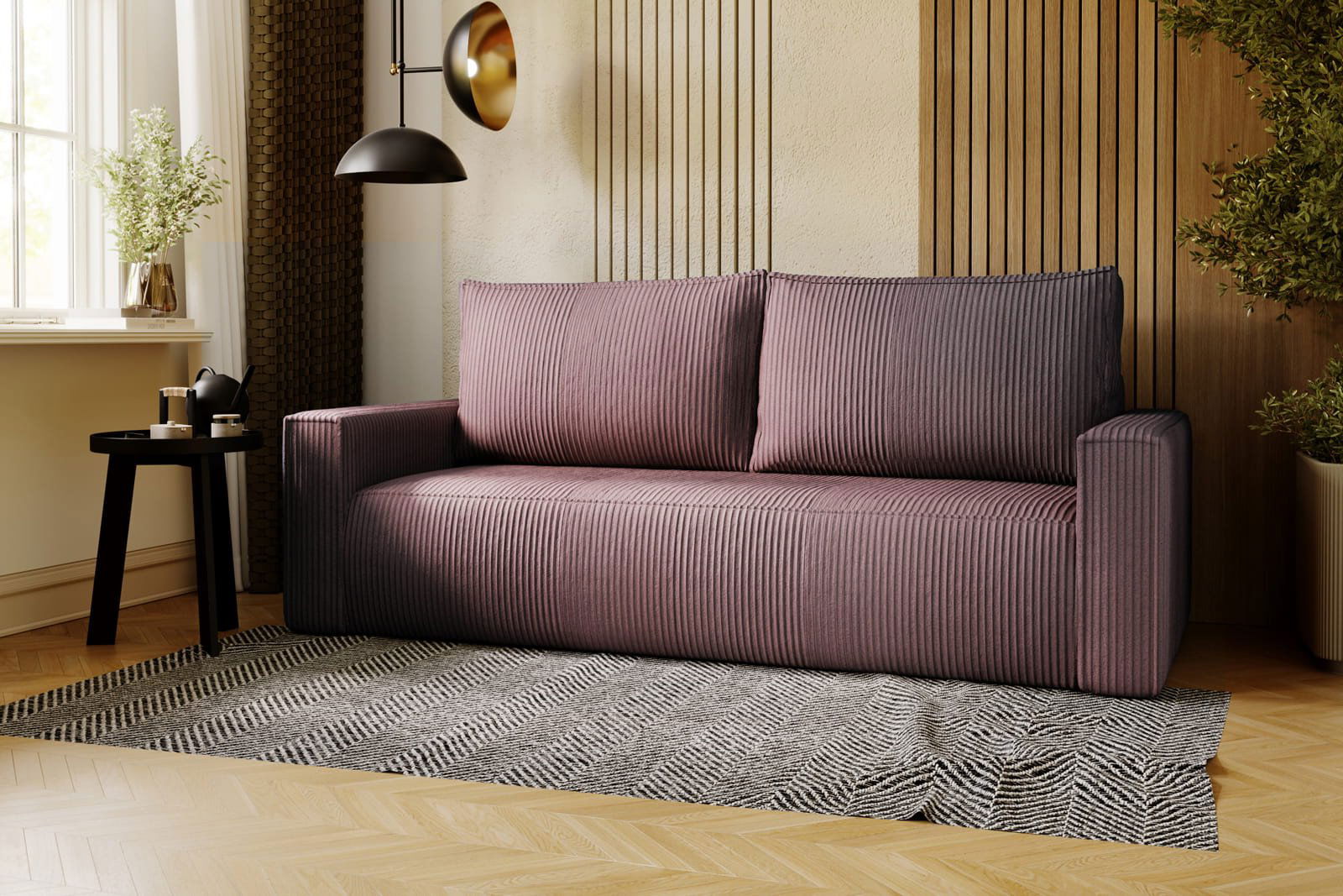 SHADES OF PINK SOFA BED CORTINA 220 CM -  - My Sofas 