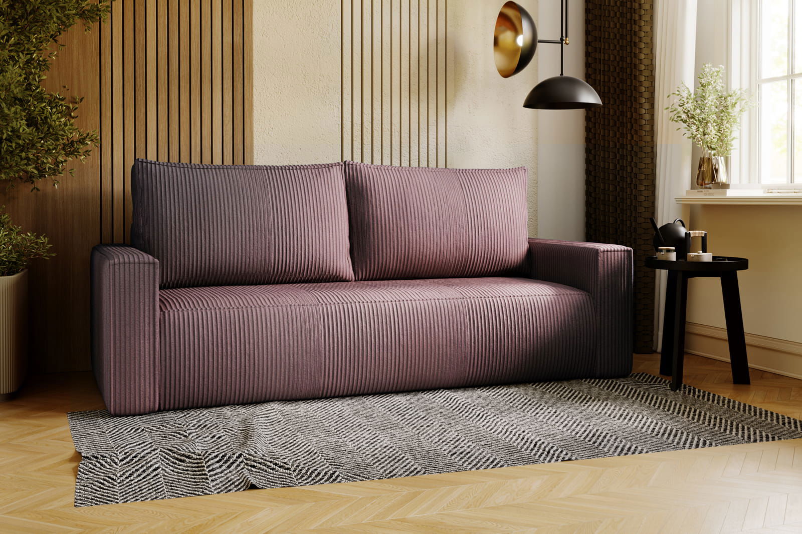 SHADES OF PINK SOFA BED CORTINA 220 CM -  - My Sofas 