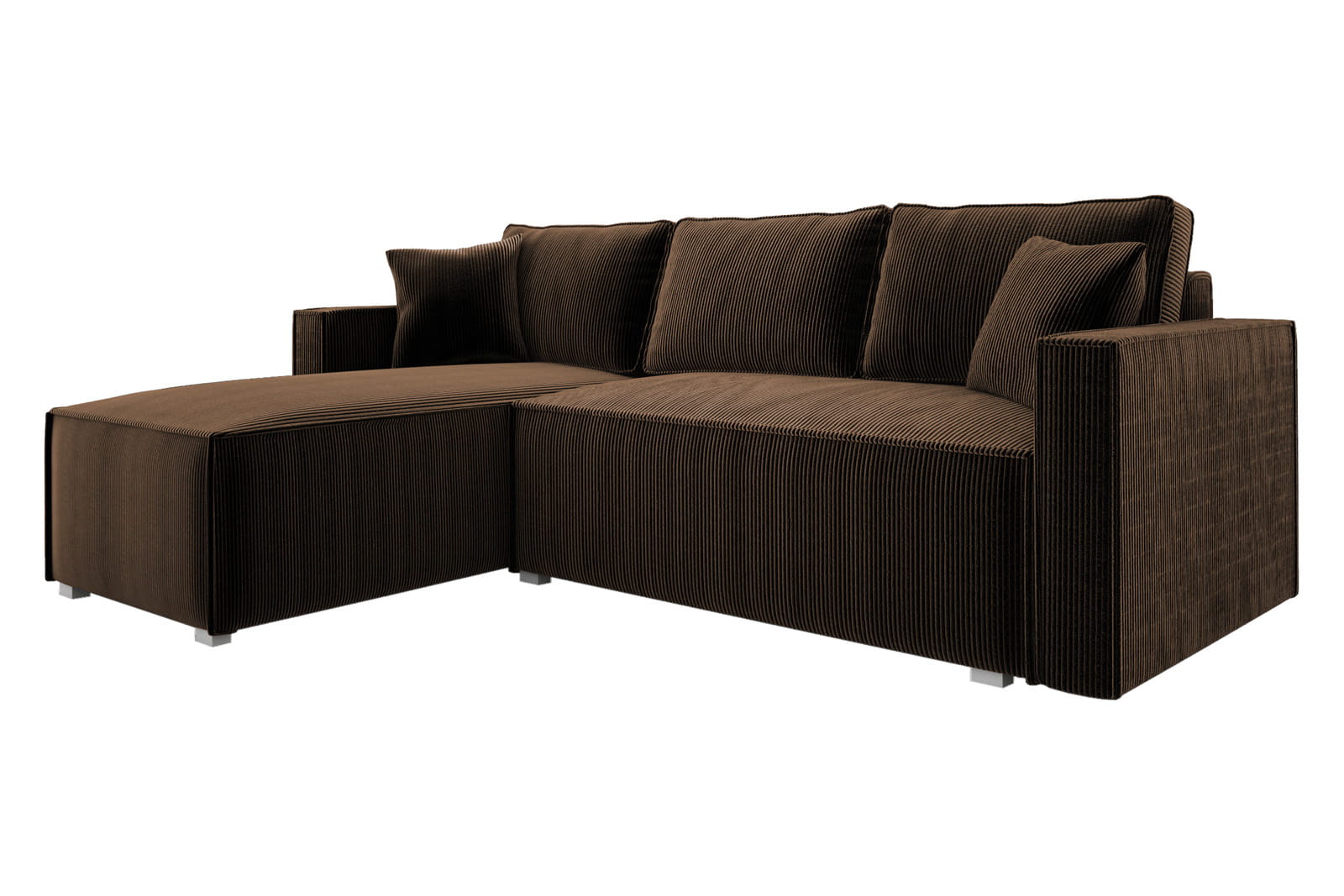 brown corduroy corner sofa